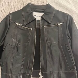 Studio Black Leather Jacket